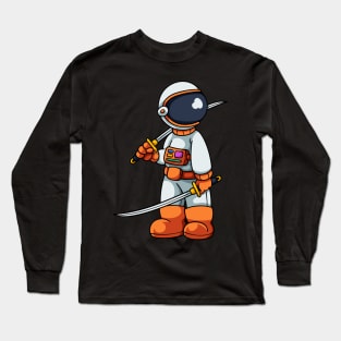 Astronaut Samurai Long Sleeve T-Shirt